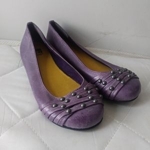 BC Purple Flat Shoes Slip on Sz 6.5
